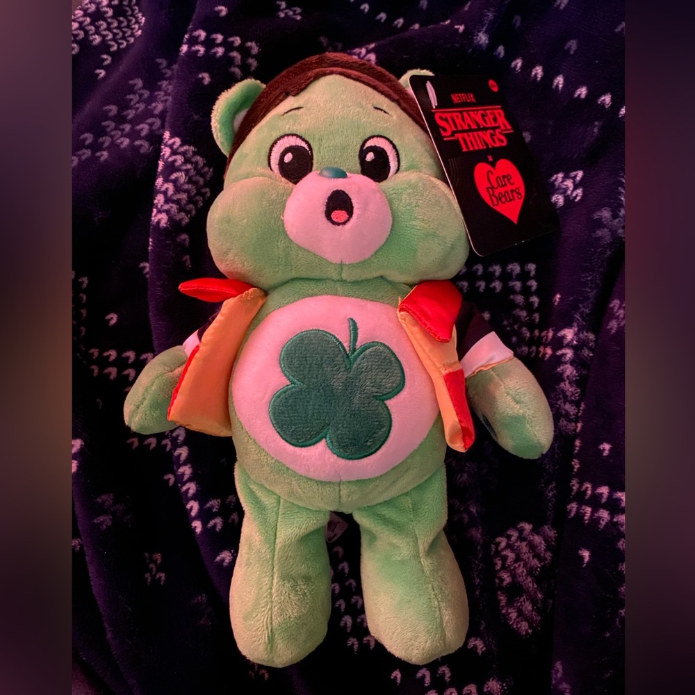 Stranger Things Good Luck Will Byers Care Bears  Plush - Green and Orange